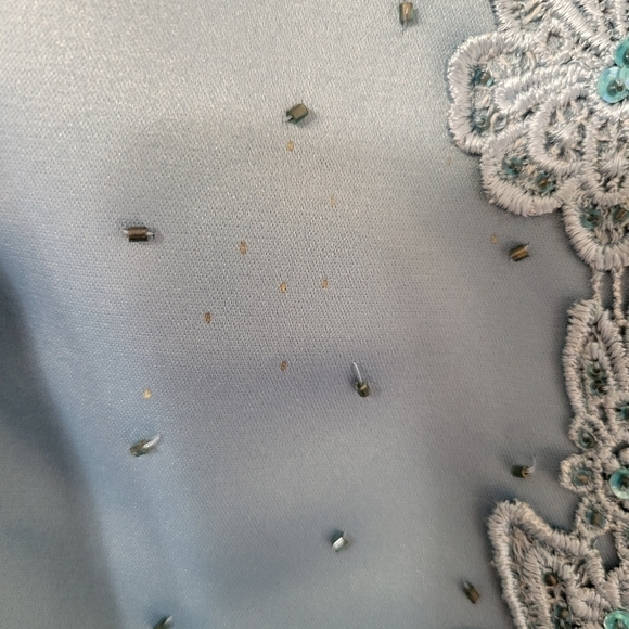 NWT Bahari Vintage Blue Evening Gown Size 18W - Picture 5 of 12